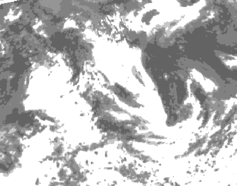 GDPS total cloud 078 hour forecast chart for Canada based on 2026/07/14 0000Z data