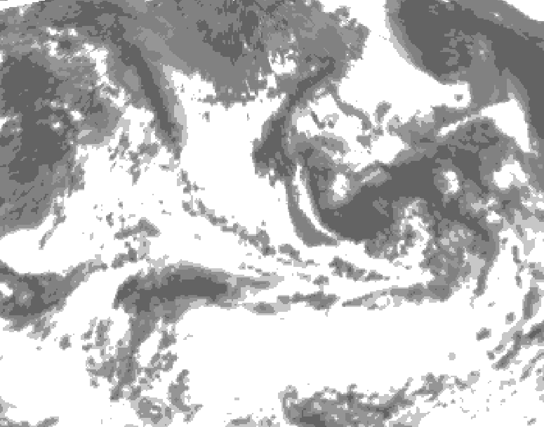 GDPS total cloud 012 hour forecast chart for Canada based on 2026/07/14 1200Z data