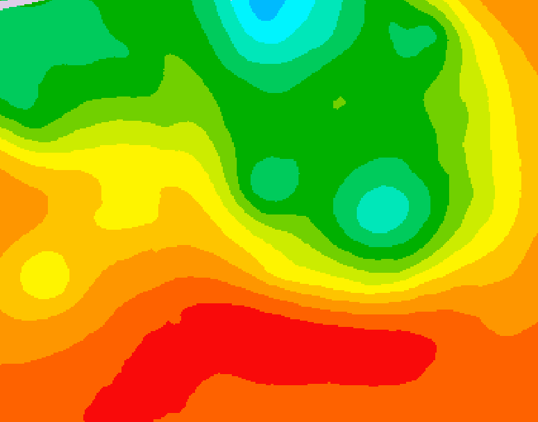 GDPS 500 millibar geopotential height 006 hour forecast chart for Canada based on 2026/07/15 0000Z data