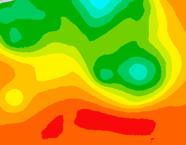 GDPS 500 millibar geopotential height 018 hour forecast chart for Canada based on 2026/07/15 0000Z data