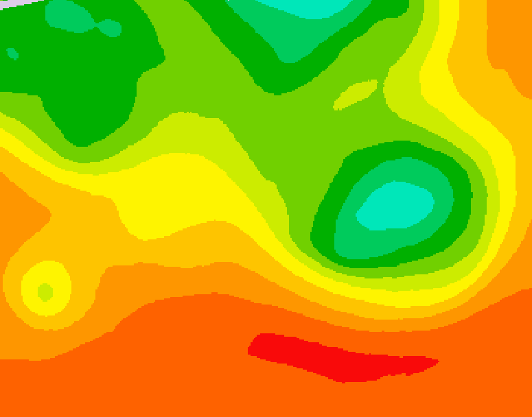 GDPS 500 millibar geopotential height 030 hour forecast chart for Canada based on 2026/07/15 0000Z data
