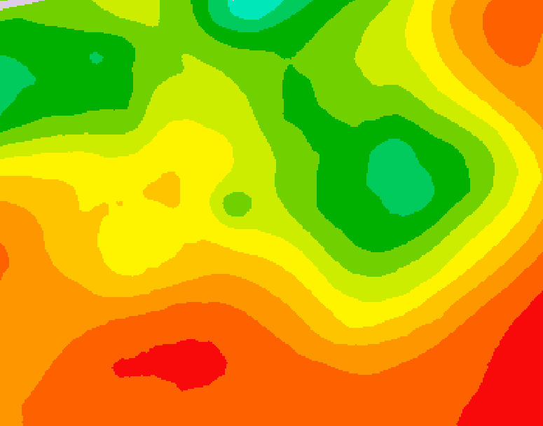 GDPS 500 millibar geopotential height 096 hour forecast chart for Canada based on 2026/07/15 0000Z data