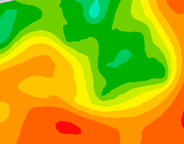 GDPS 500 millibar geopotential height 132 hour forecast chart for Canada based on 2026/07/15 0000Z data