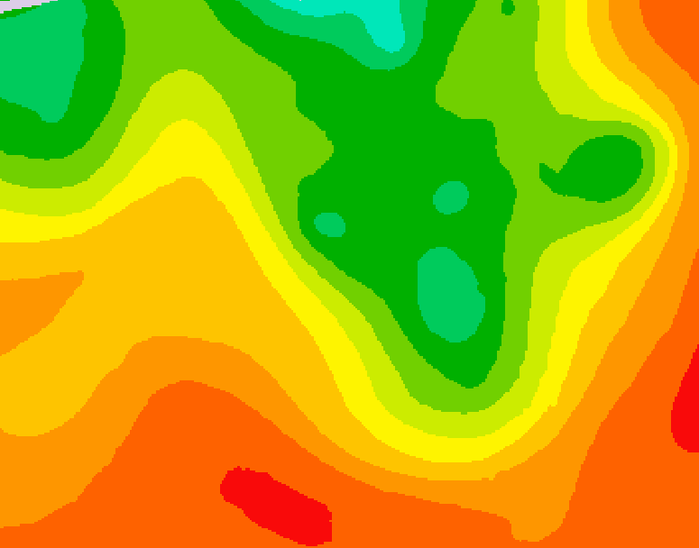 GDPS 500 millibar geopotential height 156 hour forecast chart for Canada based on 2026/07/15 0000Z data