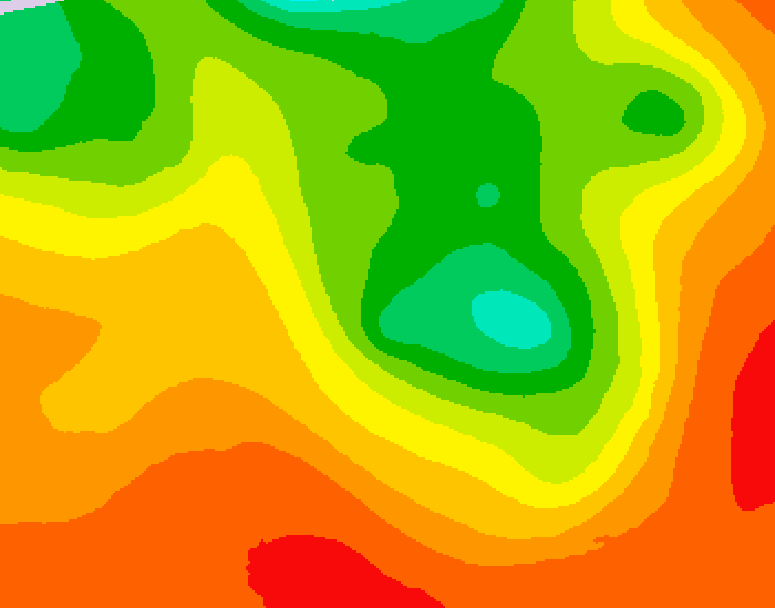 GDPS 500 millibar geopotential height 174 hour forecast chart for Canada based on 2026/07/15 0000Z data