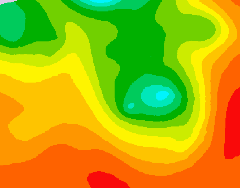 GDPS 500 millibar geopotential height 180 hour forecast chart for Canada based on 2026/07/15 0000Z data
