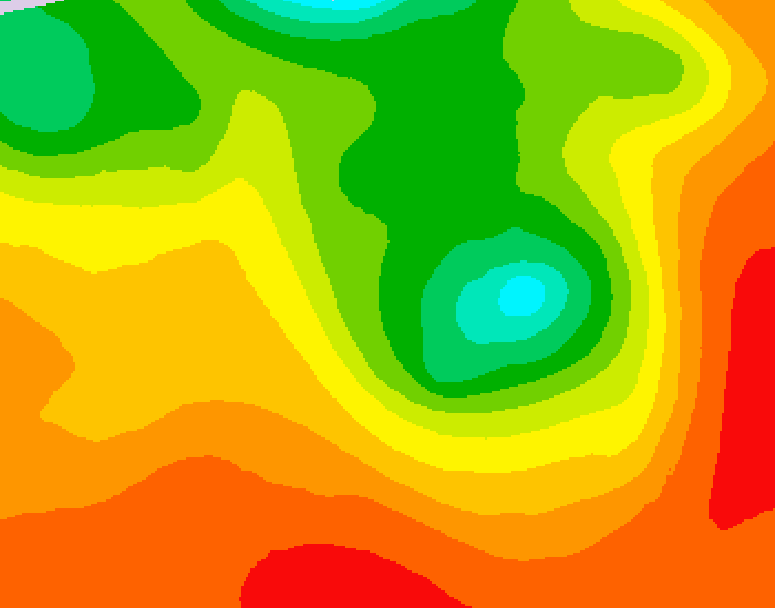 GDPS 500 millibar geopotential height 186 hour forecast chart for Canada based on 2026/07/15 0000Z data