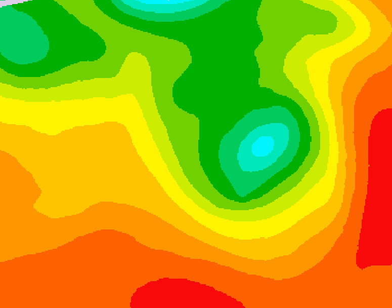 GDPS 500 millibar geopotential height 192 hour forecast chart for Canada based on 2026/07/15 0000Z data