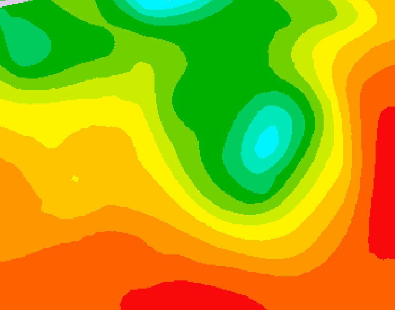 GDPS 500 millibar geopotential height 198 hour forecast chart for Canada based on 2026/07/15 0000Z data