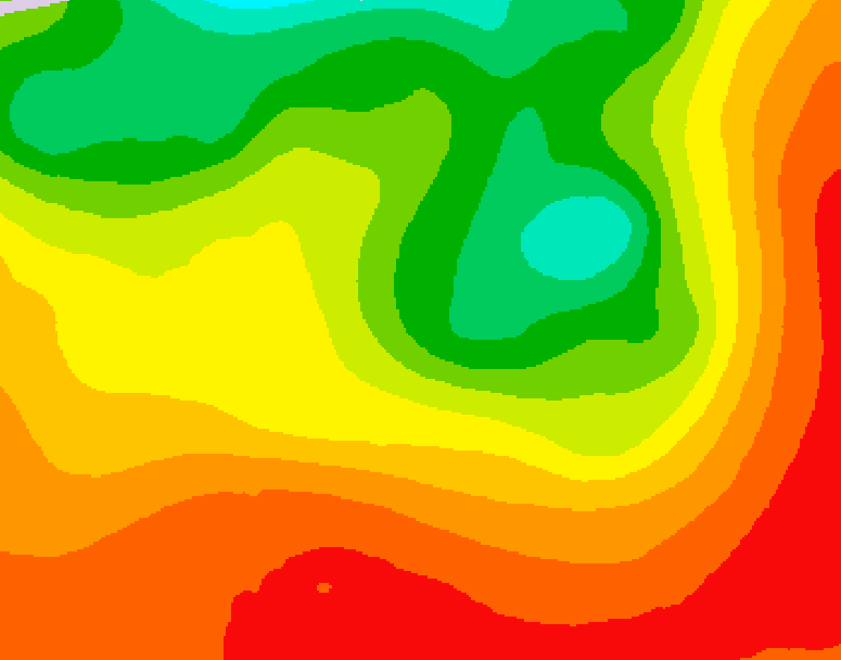 GDPS 500 millibar geopotential height 234 hour forecast chart for Canada based on 2026/07/15 0000Z data