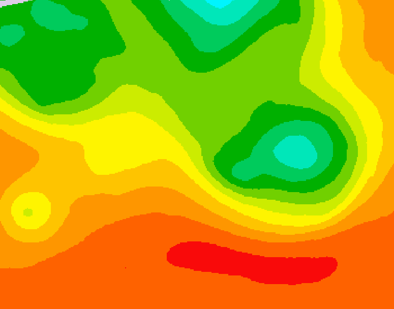 GDPS 500 millibar geopotential height 012 hour forecast chart for Canada based on 2026/07/15 1200Z data