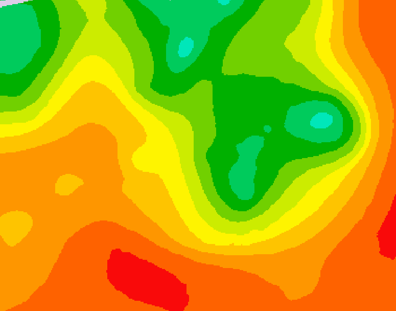 GDPS 500 millibar geopotential height 132 hour forecast chart for Canada based on 2026/07/15 1200Z data