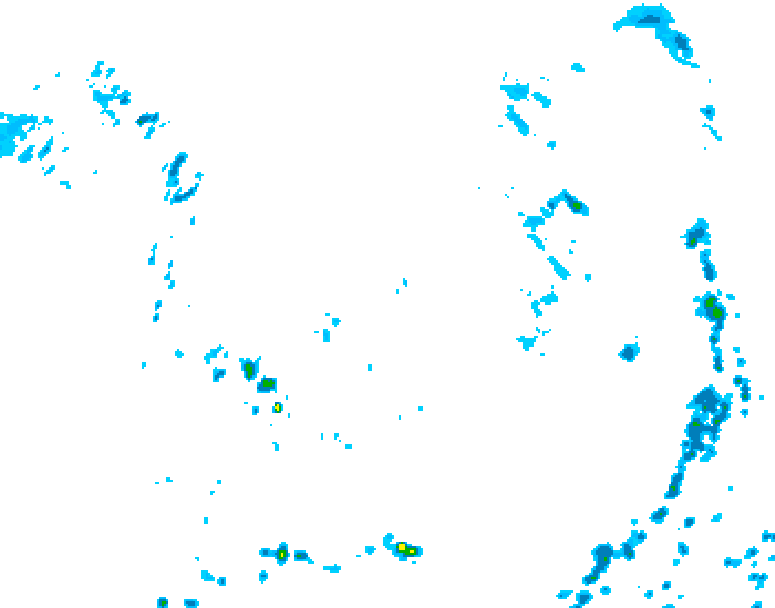 GDPS precipitation 222 hour forecast chart for Canada based on 2026/07/15 0000Z data