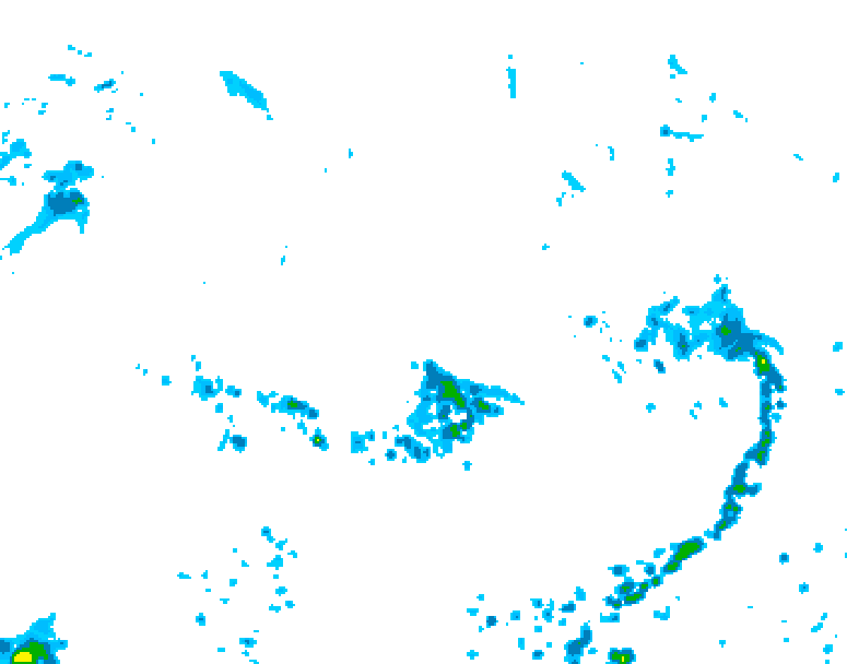 GDPS precipitation 108 hour forecast chart for Canada based on 2026/07/15 1200Z data