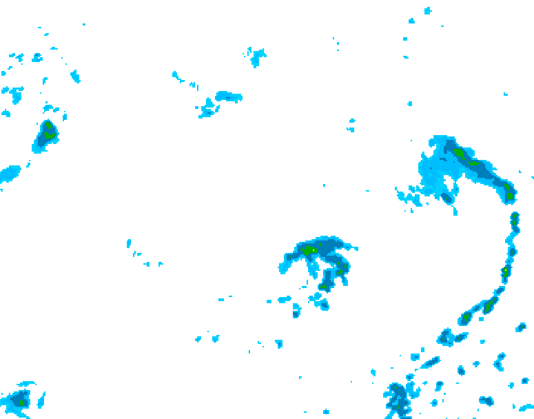 GDPS precipitation 120 hour forecast chart for Canada based on 2026/07/15 1200Z data