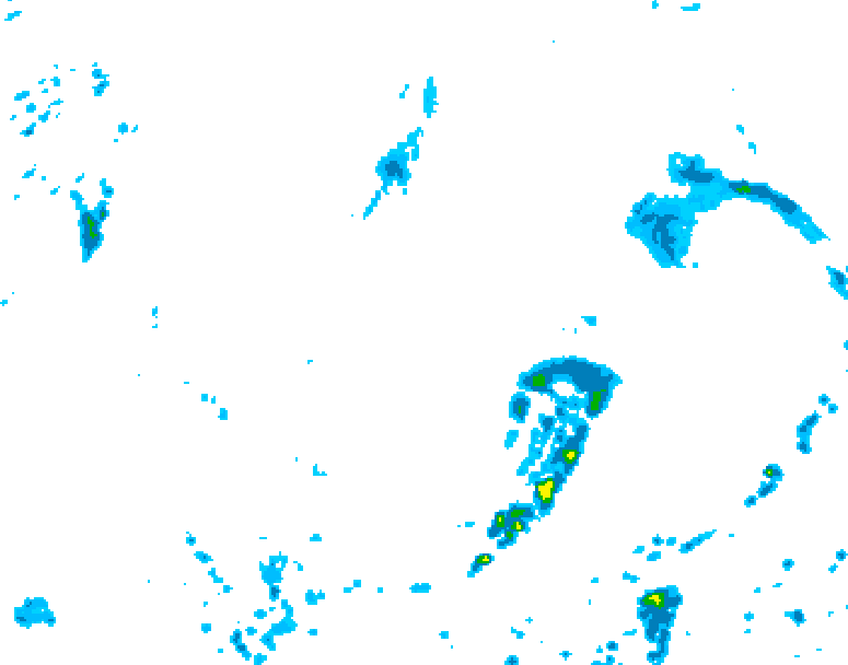 GDPS precipitation 132 hour forecast chart for Canada based on 2026/07/15 1200Z data