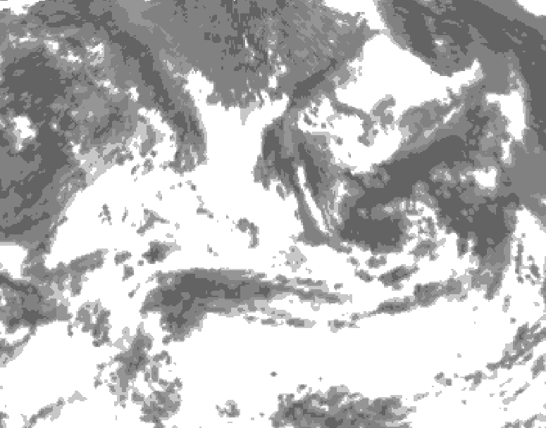 GDPS total cloud 006 hour forecast chart for Canada based on 2026/07/15 0000Z data