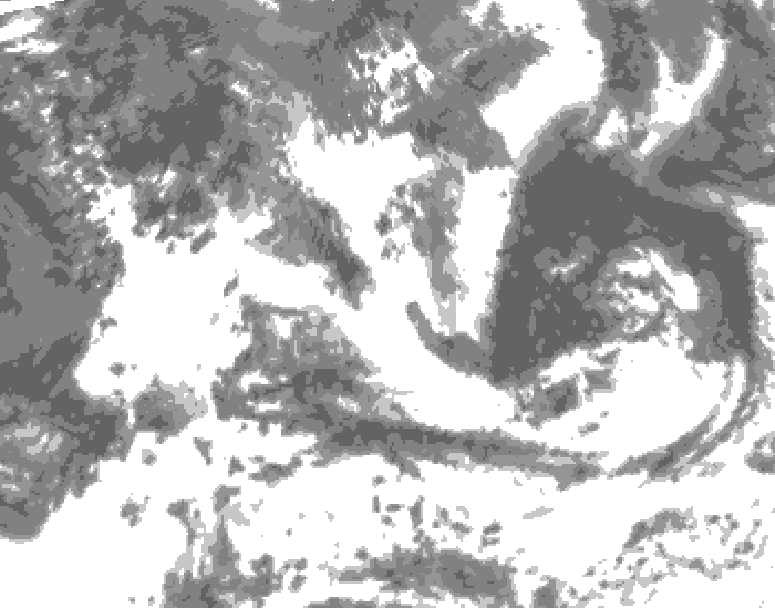 GDPS total cloud 036 hour forecast chart for Canada based on 2026/07/15 0000Z data
