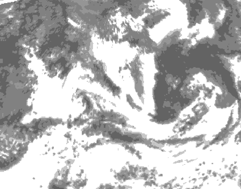 GDPS total cloud 042 hour forecast chart for Canada based on 2026/07/15 0000Z data