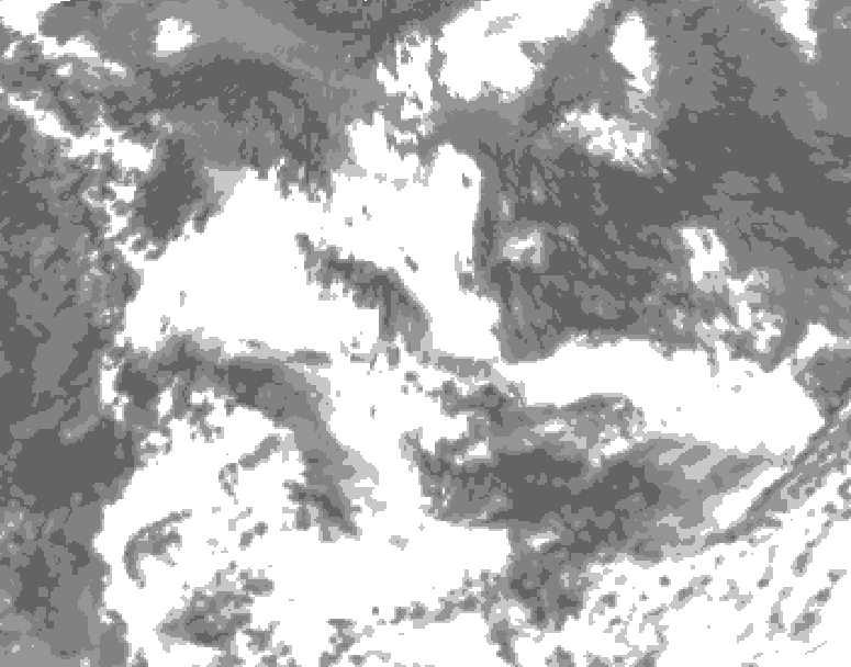 GDPS total cloud 084 hour forecast chart for Canada based on 2026/07/15 0000Z data