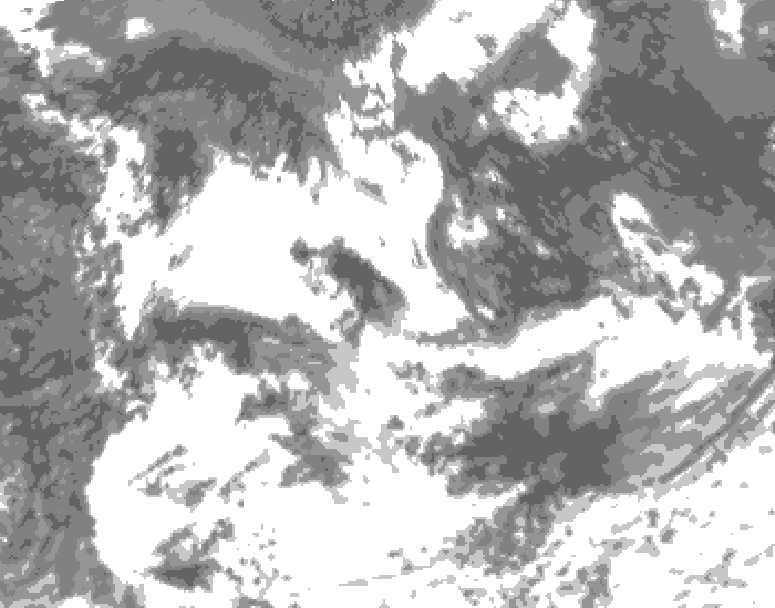 GDPS total cloud 090 hour forecast chart for Canada based on 2026/07/15 0000Z data