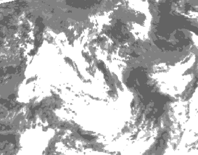GDPS total cloud 162 hour forecast chart for Canada based on 2026/07/15 0000Z data