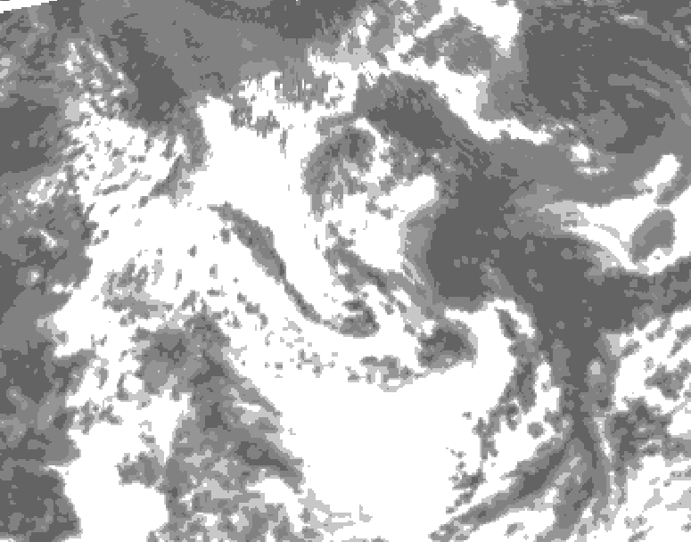 GDPS total cloud 174 hour forecast chart for Canada based on 2026/07/15 0000Z data