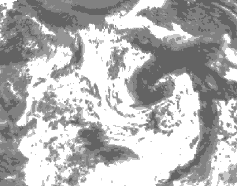 GDPS total cloud 192 hour forecast chart for Canada based on 2026/07/15 0000Z data