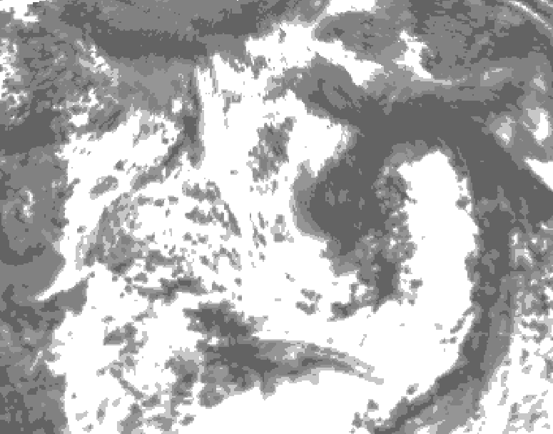 GDPS total cloud 198 hour forecast chart for Canada based on 2026/07/15 0000Z data
