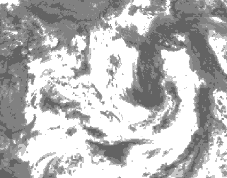 GDPS total cloud 210 hour forecast chart for Canada based on 2026/07/15 0000Z data