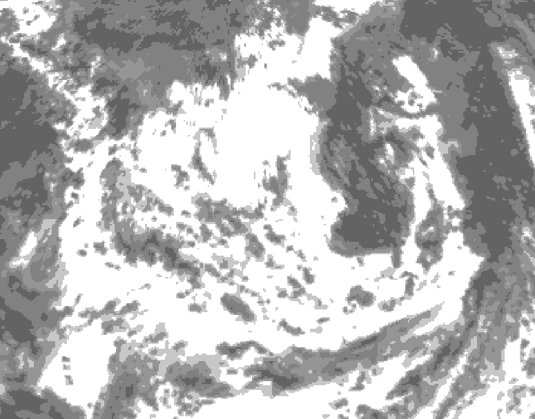 GDPS total cloud 222 hour forecast chart for Canada based on 2026/07/15 0000Z data
