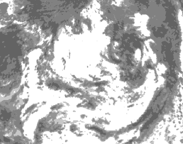 GDPS total cloud 234 hour forecast chart for Canada based on 2026/07/15 0000Z data