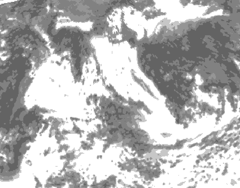 GDPS total cloud 048 hour forecast chart for Canada based on 2026/07/15 1200Z data