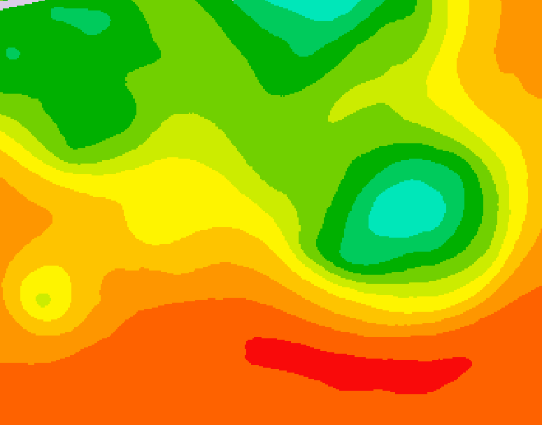 GDPS 500 millibar geopotential height 006 hour forecast chart for Canada based on 2026/07/16 0000Z data