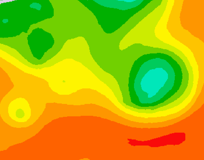 GDPS 500 millibar geopotential height 012 hour forecast chart for Canada based on 2026/07/16 0000Z data