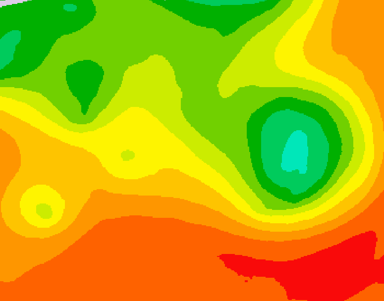 GDPS 500 millibar geopotential height 018 hour forecast chart for Canada based on 2026/07/16 0000Z data