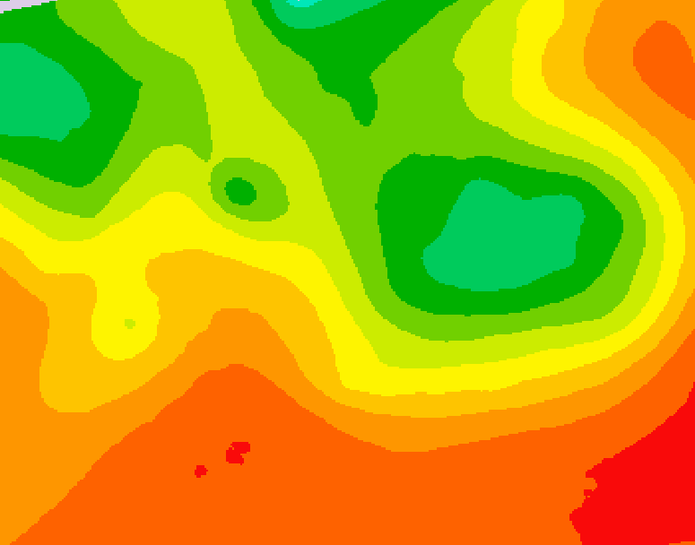 GDPS 500 millibar geopotential height 054 hour forecast chart for Canada based on 2026/07/16 0000Z data