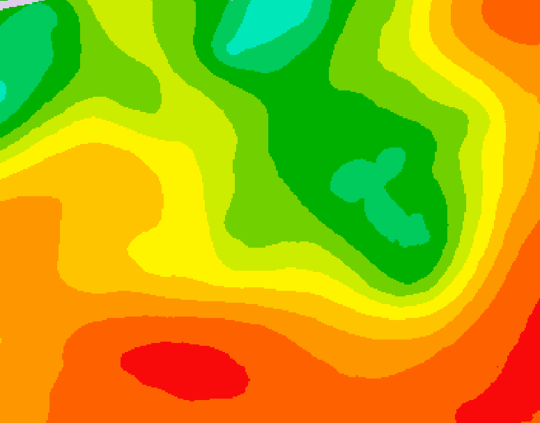 GDPS 500 millibar geopotential height 090 hour forecast chart for Canada based on 2026/07/16 0000Z data