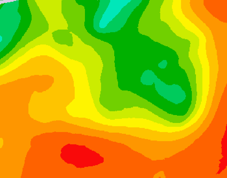 GDPS 500 millibar geopotential height 096 hour forecast chart for Canada based on 2026/07/16 0000Z data