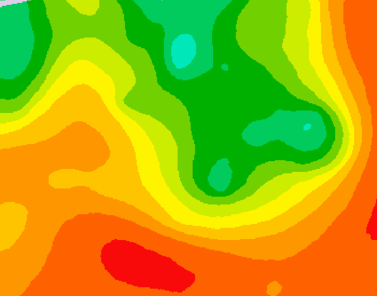 GDPS 500 millibar geopotential height 114 hour forecast chart for Canada based on 2026/07/16 0000Z data