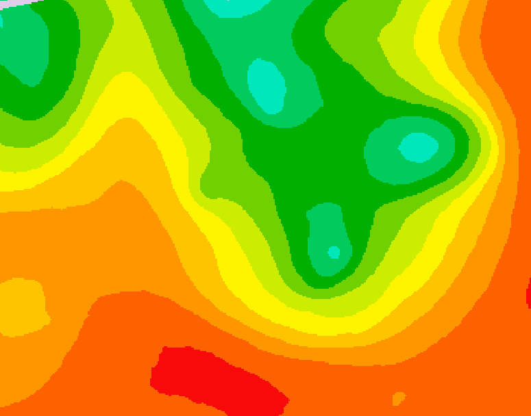 GDPS 500 millibar geopotential height 126 hour forecast chart for Canada based on 2026/07/16 0000Z data