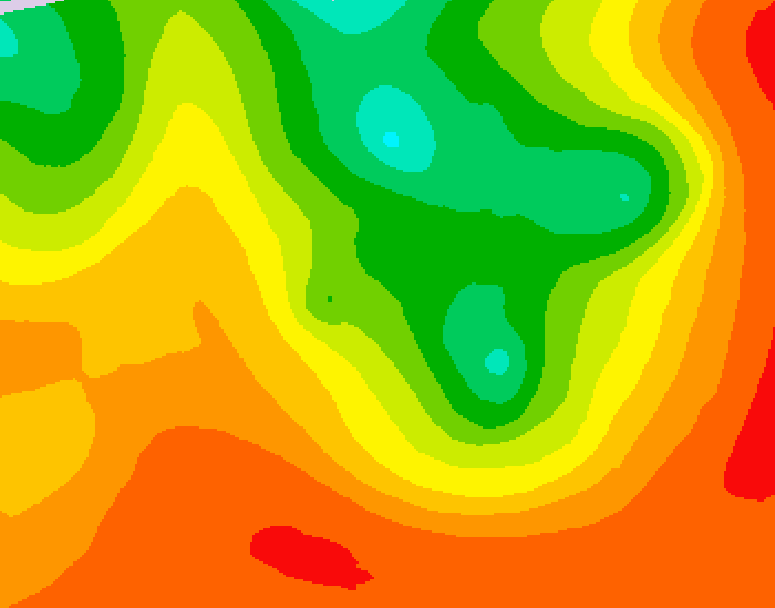 GDPS 500 millibar geopotential height 132 hour forecast chart for Canada based on 2026/07/16 0000Z data