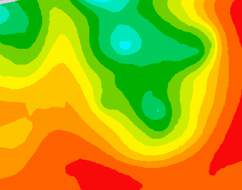 GDPS 500 millibar geopotential height 138 hour forecast chart for Canada based on 2026/07/16 0000Z data
