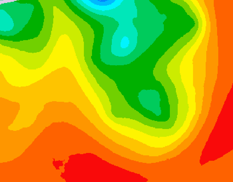 GDPS 500 millibar geopotential height 150 hour forecast chart for Canada based on 2026/07/16 0000Z data
