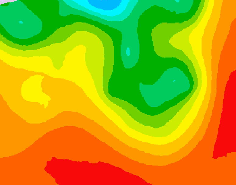 GDPS 500 millibar geopotential height 174 hour forecast chart for Canada based on 2026/07/16 0000Z data