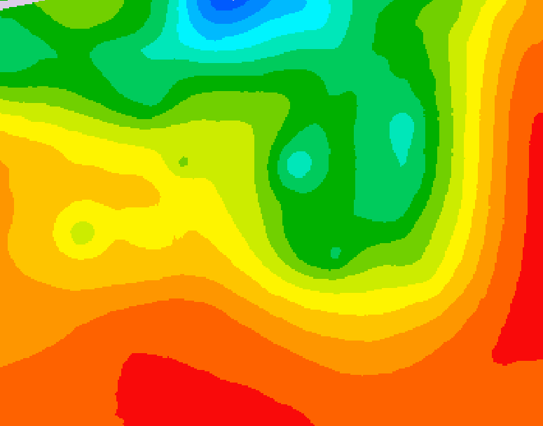 GDPS 500 millibar geopotential height 198 hour forecast chart for Canada based on 2026/07/16 0000Z data