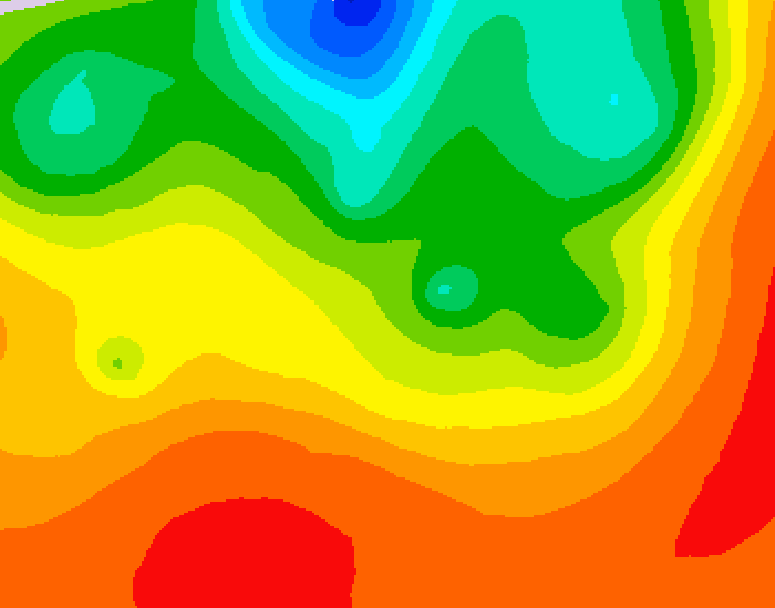 GDPS 500 millibar geopotential height 234 hour forecast chart for Canada based on 2026/07/16 0000Z data