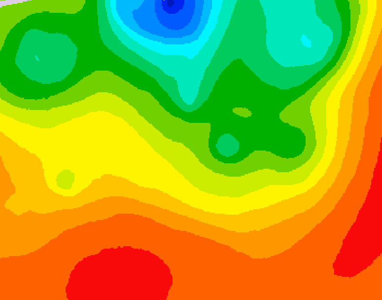 GDPS 500 millibar geopotential height 240 hour forecast chart for Canada based on 2026/07/16 0000Z data