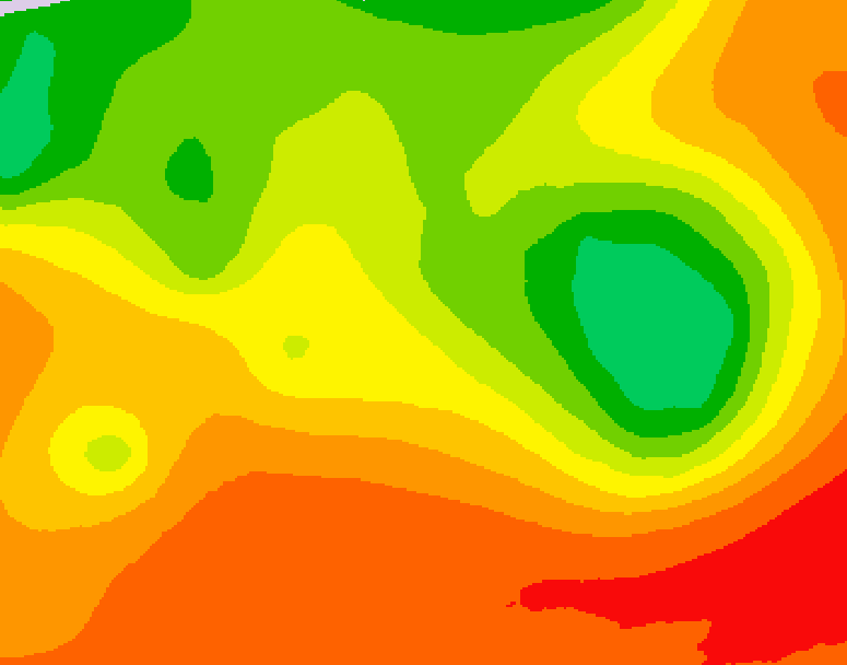 GDPS 500 millibar geopotential height 012 hour forecast chart for Canada based on 2026/07/16 1200Z data