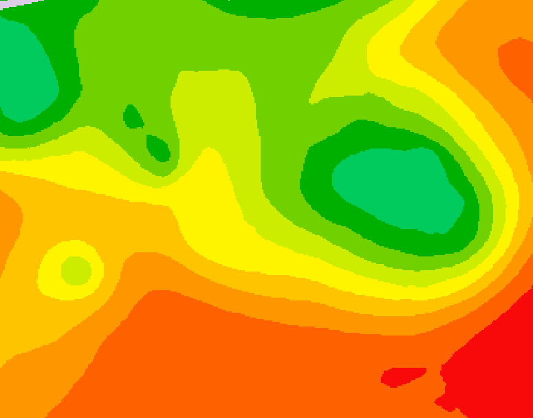 GDPS 500 millibar geopotential height 024 hour forecast chart for Canada based on 2026/07/16 1200Z data